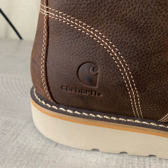 BRAND NEW, NEVER WORN Carhartt Steel Toe Waterproof Wedge Boots main image 4